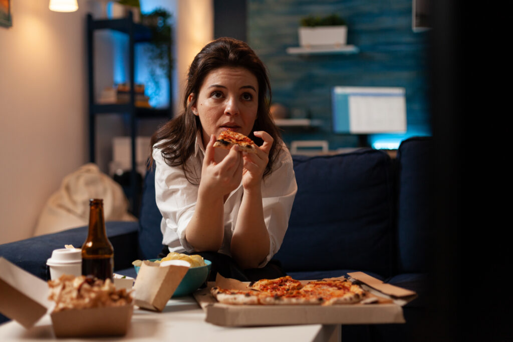 Stress Eating on the Couch